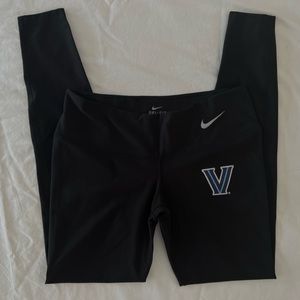 Black NIKE DRI-FIT VILLANOVA women’s leggings | MEDIUM